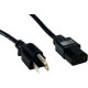 Comprehensive Standard PC Power Cord, NEMA 5-15P to IEC 60320-C13, 18/3 SVT, Black 3ft. - 120 V AC Voltage Rating - Black PWC-BK-3