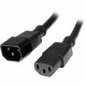 Startech.Com 6 ft Standard Computer Power Cord Extension - C14 to C13 - 6ft - RoHS Compliance PXT100