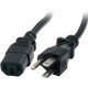 Startech.Com 10 ft 14 AWG Computer Power Cord - NEMA5-15P to C13 - 10ft - NEMA 5-15P - IEC 60320 C13 125V AC - 15A - Black - RoHS Compliance PXT1011410