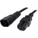 Startech.Com 3 ft 14 AWG Computer Power Cord - IEC C14 to IEC C15 - 3ft - IEC 60320 C14 - IEC 60320 C15 250V AC - 15A - Black - RoHS Compliance PXTC14C153