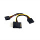 Startech.Com SATA to LP4 with 2x SATA Power Splitter Cable - 6 - RoHS Compliance PYOLP42SATA