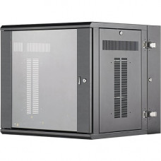 Accu-Tech 12U WALL MOUNT CABINET WITH WINDOWED FRONT DOOR BLACK PZWMC12W