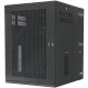 Panduit PanZone Wall Mount Cabinet - For LAN Switch, Patch Panel, UPS - 18U Rack Height x 19" Rack Width - Wall Mountable - Black - Steel, Perforated-steel - 300 lb Maximum Weight Capacity PZWMC1830P