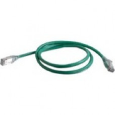Legrand Group Quiktron Cat.6a Network Cable - 4 ft Category 6a Network Cable for Network Device - First End: 1 x RJ-45 Male Network - Second End: 1 x RJ-45 Male Network - 1.25 GB/s - Green QCC-A454-0263004
