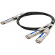 AddOn Twinaxial Network Cable - 6.56 ft Twinaxial Network Cable for Network Device, Transceiver, Server, Router, Switch - First End: 1 x QSFP-DD Network - Second End: 2 x QSFP28 Network - 200 Gbit/s - Shielding - VW-1 - 28 AWG - 1 - TAA Compliant - TAA Co