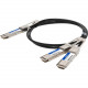 AddOn Twinaxial Network Cable - 8.20 ft Twinaxial Network Cable for Network Device, Transceiver - First End: 1 x QSFP-DD Network - Second End: 2 x QSFP28 Network - 200 Gbit/s - 1 - TAA Compliant QDD2QS28400CU2-5M-AO