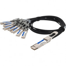 AddOn Twinaxial Network Cable - 8.20 ft Twinaxial Network Cable for Network Device, Transceiver - First End: 1 x QSFP-DD Network - Second End: 8 x SFP28 Network - 200 Gbit/s - 1 - TAA Compliant - TAA Compliance QDD8SFP28PDAC2-5M-AO