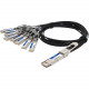 AddOn Twinaxial Network Cable - 8.20 ft Twinaxial Network Cable for Network Device, Transceiver - First End: 1 x QSFP-DD Network - Second End: 8 x SFP28 Network - 200 Gbit/s - 1 - TAA Compliant - TAA Compliance QDD8SFP28PDAC2-5M-AO