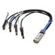Netpatibles QSFP+ Network Cable - 16.40 ft QSFP+ Network Cable for Network Device - First End: 1 x QSFP+ Network - Second End: 4 x QSFP+ Network - 40 Gbit/s QFX-QSFP-DACBO-5M-NP