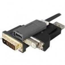 AddOn 5-Pack of QK108AV Compatible DisplayPort Male to HDMI Female Black Adapters (Requires DP++) - 100% compatible and guaranteed to work QK108AV-AO-5PK