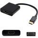 AddOn DisplayPort/HDMI Audio/Video Cable - DisplayPort/HDMI A/V Cable for Audio/Video Device, Graphics Card - First End: 1 x DisplayPort Male Digital Audio/Video - Second End: 1 x HDMI Female Digital Audio/Video - Supports up to 2560 x 1600 - Black - 1 Pa