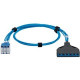 Panduit QuickNet Cat.6 U/UTP Network Cable - 5 ft Category 6 Network Cable for Network Device - First End: 1 x RJ-45 Male Network - Second End: 1 x Cassette - Blue - 1 Pack - TAA Compliance QPCSDBABB05