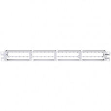 Panduit QuickNet Patch Panel - 48 Port(s) - 1U High - White - Rack-mountable QPP48HDWH