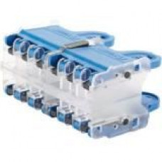 Panduit QuickNet QPPN12BU Connector Block - 12 Port(s) - 12 x RJ-45 - Blue - TAA Compliance QPPN12BU