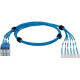 Panduit QuickNet Cat.6 U/UTP Network Cable - 14 ft Category 6 Network Cable for Network Device - First End: 1 x RJ-45 Male Network - Second End: 1 x RJ-45 Male Network - Blue, Clear - 1 Pack - TAA Compliance QPPSDBDB14