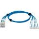 Panduit QuickNet Cat.6 U/UTP Network Cable - 14 ft Category 6 Network Cable for Network Device - First End: 1 x RJ-45 Male Network - Second End: 1 x RJ-45 Male Network - Blue, Clear - 1 Pack - TAA Compliance QPPSDBRS14