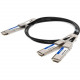 AddOn Twinaxial Network Cable - 8.20 ft Twinaxial Network Cable for Network Device, Transceiver - First End: 1 x QSFP-DD Network - Second End: 2 x QSFP28 Network - 200 Gbit/s - 1 - TAA Compliant QSDD200228PDC2-5M-AO