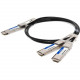 AddOn Twinaxial Network Cable - 6.56 ft Twinaxial Network Cable for Network Device, Transceiver - First End: 1 x QSFP-DD Network - Second End: 2 x QSFP28 Network - 200 Gbit/s - 1 - TAA Compliant QSDD200G2Q28PDC2M-AO