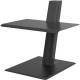 Humanscale QuickStand Eco, Laptop, Black - 35 lb Load Capacity - 28.1" Height x 28" Width x 29.2" Depth - Freestanding - Black QSEBL