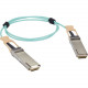Black Box QSFP 100Gbps Active Optical Cable (AOC) - Cisco QSFP-100G-AOCxM Compatible - 49.21 ft Fiber Optic Network Cable for Network Device - First End: 1 x QSFP28 Male Network - Second End: 1 x QSFP28 Male Network - 100 Gbit/s - Aqua QSFP-100G-AOC15M-BB