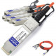 AddOn Cisco Compatible TAA Compliant 100GBase-AOC QSFP28 to 4xSFP28 Direct Attach Cable (850nm, MMF, 10m) - 100% compatible and guaranteed to work - TAA Compliance QSFP-4SFP25G-AOC10M-AO