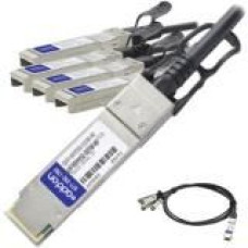 AddOn Cisco QSFP-4SFP25G-CU1M Compatible TAA Compliant 100GBase-CU QSFP28 to 4xSFP28 Direct Attach Cable (Passive Twinax, 1m) - 100% compatible and guaranteed to work - TAA Compliance QSFP-4SFP25G-CU1M-AO