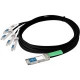AddOn Cisco QSFP-4x10G-AC10M Compatible TAA Compliant 40GBase-CU QSFP+ to 4xSFP+ Direct Attach Cable (Active Twinax, 10m) - 100% compatible and guaranteed to work - TAA Compliance QSFP-4X10G-AC10M-AO