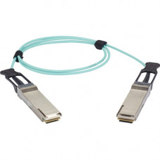 Black Box QSFP+ 40Gbps Active Optical Cable (AOC) - Cisco QSFP-H40G-AOCxM Compatible - 32.81 ft Fiber Optic Network Cable for Network Device - First End: 1 x QSFP+ Male Network - Second End: 1 x QSFP+ Male Network - 40 Gbit/s - Aqua QSFP-H40G-AOC10M-BB