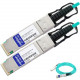 AddOn Cisco Compatible TAA Compliant 40GBase-AOC QSFP+ to QSFP+ Direct Attach Cable (850nm, MMF, 25m) - 100% compatible and guaranteed to work - TAA Compliance QSFP-H40G-AOC25M-AO