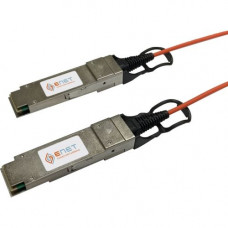Enet Components Cisco Compatible QSFP-H40G-AOC3M Functionally Identical 40GBASE-AOC QSFP+ Active Optical Cable Assembly 3 Meter - Programmed, Tested, and Supported in the USA, Lifetime Warranty" QSFP-H40G-AOC3M-ENC