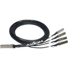 Axiom Twinaxial Network Cable - 16.40 ft Twinaxial Network Cable for Network Device - First End: 1 x QSFP+ Network - Second End: 4 x SFP+ Network QSFP4X10GC5M-AX