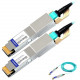 AddOn Fiber Optic Network Cable - 6.56 ft Fiber Optic Network Cable for Network Device - First End: 1 x QSFP-DD Male Network - Second End: 1 x QSFP-DD Male Network - 50 GB/s - 1 Pack - TAA Compliant - TAA Compliance QSFPDD-400G-AOC2M-AO