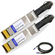 AddOn Twinaxial Network Cable - 3.28 ft Twinaxial Network Cable for Network Device - First End: 1 x QSFP-DD Network - Second End: 1 x QSFP-DD Network - 50 GB/s - 1 Pack - TAA Compliant - TAA Compliance QSFPDD-400G-PDAC1M-AO