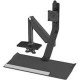 Humanscale QuickStand Lite QSLBCC Desk Mount for Monitor, Keyboard - 24" Screen Support - 22 lb Load Capacity - Black QSLBCC