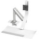 Humanscale QuickStand Lite QSLSWD Desk Mount for Monitor, Keyboard - 27" Screen Support - 22 lb Load Capacity - Silver QSLSWD