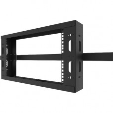 LEGRAND 2RU Q-SERIES OVERHEAD CABLE PATHWAY RACK - BLACK (TAA COMPLIANT) QSOHR-2RU-B