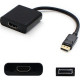 Addon Tech QX591AV Compatible DisplayPort 1.2 Male to HDMI 1.3 Female Black Adapter Which Requires DP++ For Resolution Up to 2560x1600 (WQXGA) - 100% compatible and guaranteed to work QX591AV-AO