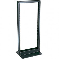 Panduit 2-Post Rack - 24U Rack Height x 19" Rack Width - Black - Aluminum - 300 lb Maximum Weight Capacity - TAA Compliance R2P48