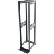 Middle Atlantic Products R4 Series Four Post Open Frame Rack - 19" 45U Wide x 24" Deep Floor Standing for Server, LAN Switch - Black - 2000 lb x Static/Stationary Weight Capacity R4CN-4524B