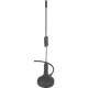 The Bosch Group Telex Omni Antenna (5dB), with TNC Reverse Polarity Connector and Coax (Europe) - Range - UHF - 2.40 GHz to 2.50 GHz - 5 dB - Wireless Intercom - Matte Black - Magnetic Mount - Omni-directional - RP-TNC Connector - TAA Compliance RA-5E