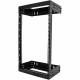 Startech.Com 18U 19" Wall Mount Network Rack - Adjustable Depth 12-20" Open Frame for Server Room /AV/Data/Computer Equipment w/Cage Nuts - Adjustable 2 Post 18U 19in wall mount network rack 12-20in mounting depth - EIA/ECA-310 compatible - Open