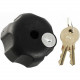 National Products RAM Mounts Key Lock Knob with Steel Insert for Swing Arms - Steel - TAA Compliance RAM-KNOB6LSU