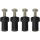 National Products RAM Mounts Mari-Nut Rubber Expansion Mounting Hardware - Nut - Brass - TAA Compliance RAM-MARI-NUT-4U