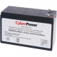 CyberPower RB1270A UPS Replacement Battery Cartridge - 7Ah - 12V DC - Maintenance-free Sealed Lead Acid RB1270A