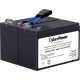 CyberPower RB1270X2D Replacement Battery Cartridge - 2 X 12 V / 7 Ah Sealed Lead-Acid Battery, 18MO Warranty RB1270X2D