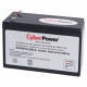 CyberPower RB1280 UPS Replacement Battery Cartridge - 8Ah - 12V DC - Maintenance-free Sealed Lead Acid RB1280