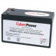 CyberPower RB1280A UPS Replacement Battery Cartridge - 8Ah - 12V DC - Maintenance-free Sealed Lead Acid RB1280A