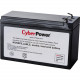 CyberPower RB1290X2 Battery Unit - 9000 mAh - 12 V DC - Lead Acid - Leak Proof/Sealed RB1290X2