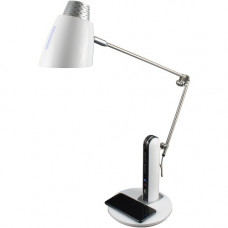 Royal Sovereign Qi Wireless Charging LED Desk Lamp - 10 W LED Bulb - 550 Lumens - Desk Mountable - White, Warm, Natural, Daylight - for Desk RDL-210QI