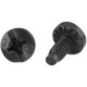 Panduit RGTBS-C Thread-forming Bonding Screw - Rack Screw - 12 - 0.50" - Philips - Black - 100 / Pack - TAA Compliance RGTBS-C